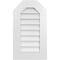Ekena Millwork Octagonal Top Surface Mount PVC Gable Vent w/ 3-1/2"W x 1"P Standard Frame, 16"W x 28"H GVPOT16X2801SN - alternate 1